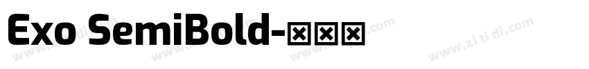 Exo SemiBold字体转换